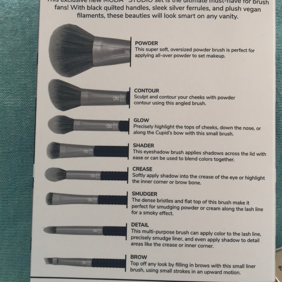 MODA STUDIO 8pc PRO GLAM Brush SET - Picture 2 of 3